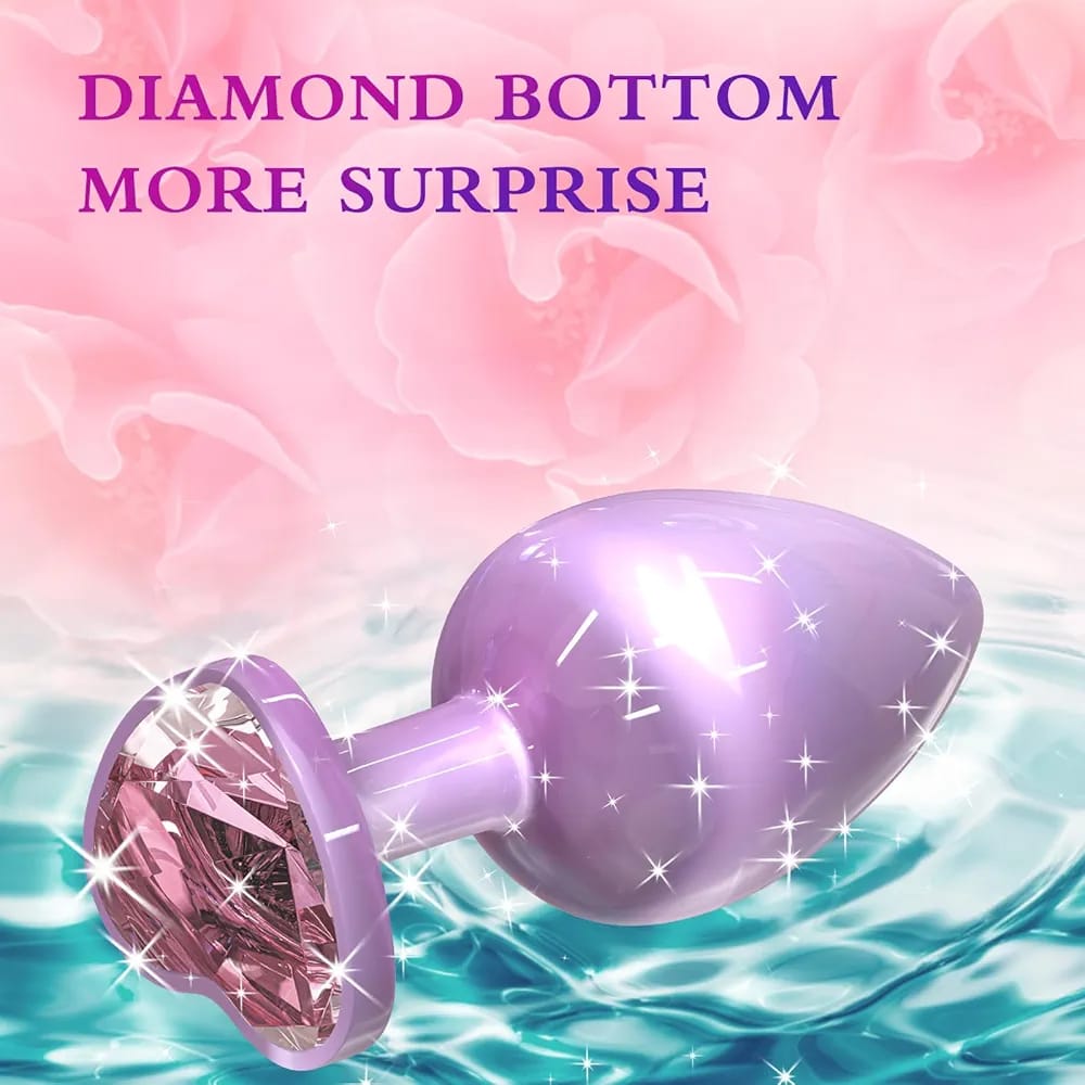 Blush Crystal Silicone Plug